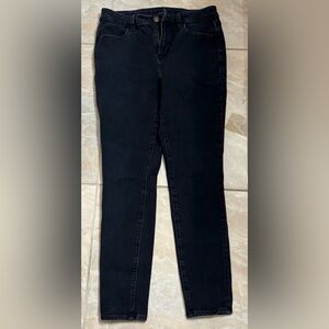 Black straight jeans